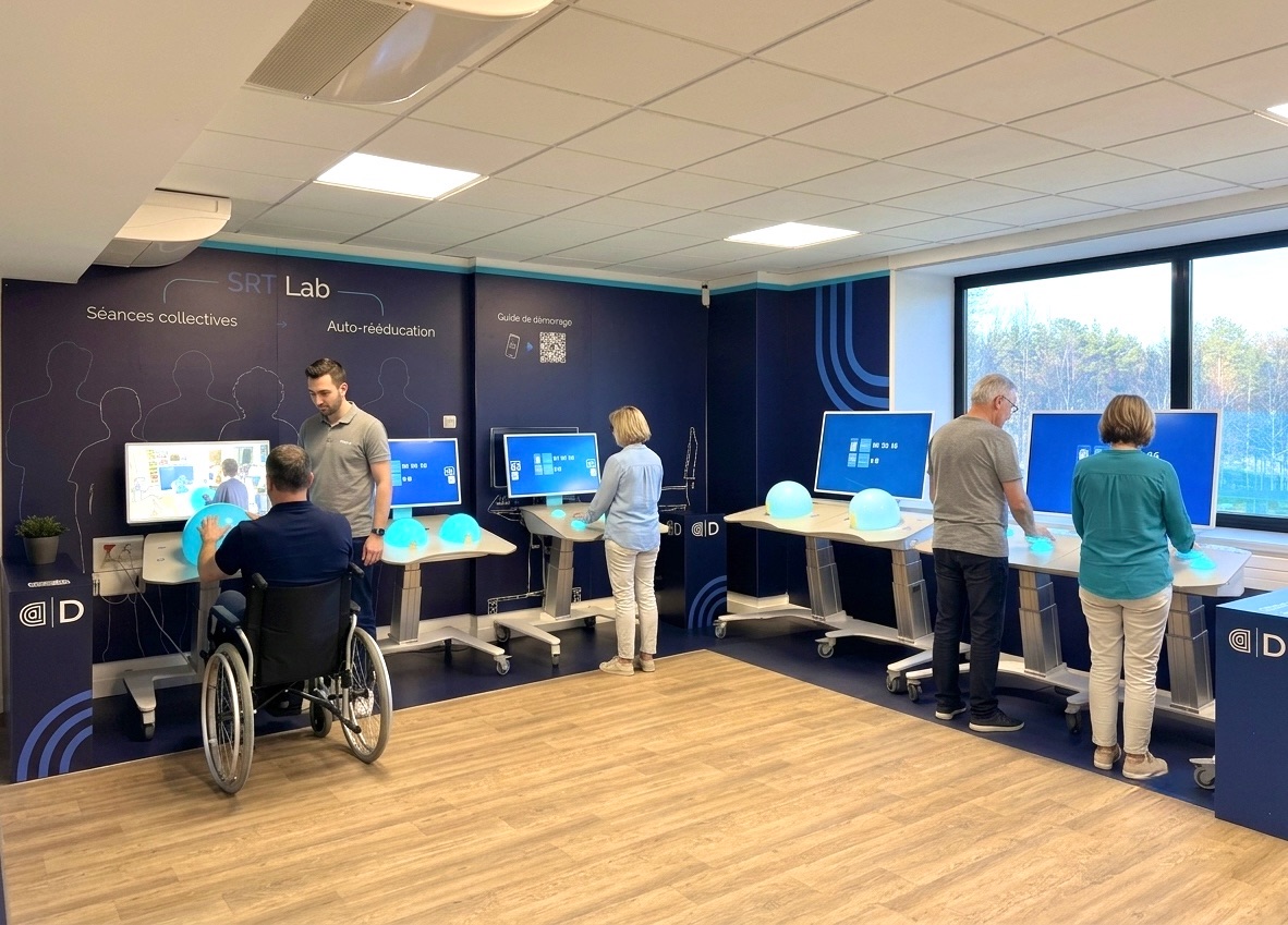 patient et sa famille sur dispositif SRT de Dessintey