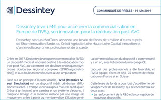 Dessintey lève 1 M€ pour accélérer la commercialisation en Europe de l’IVS3