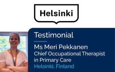 Ms Meri Pekkanen – Chief Occupational Therapist in Primary Care – Helsinki, FI