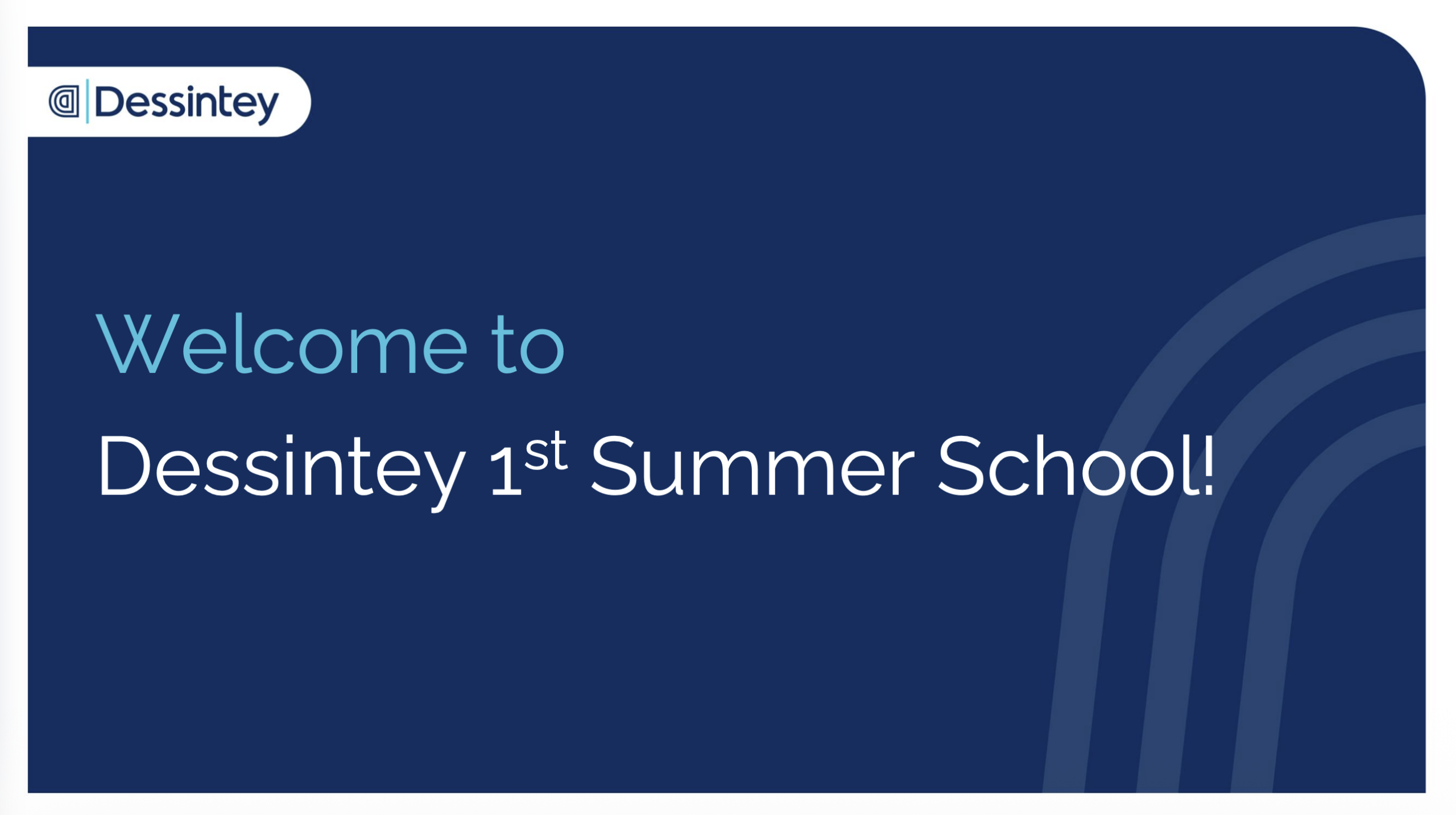Presentation Welcome Davy Luneau - DST Summer School